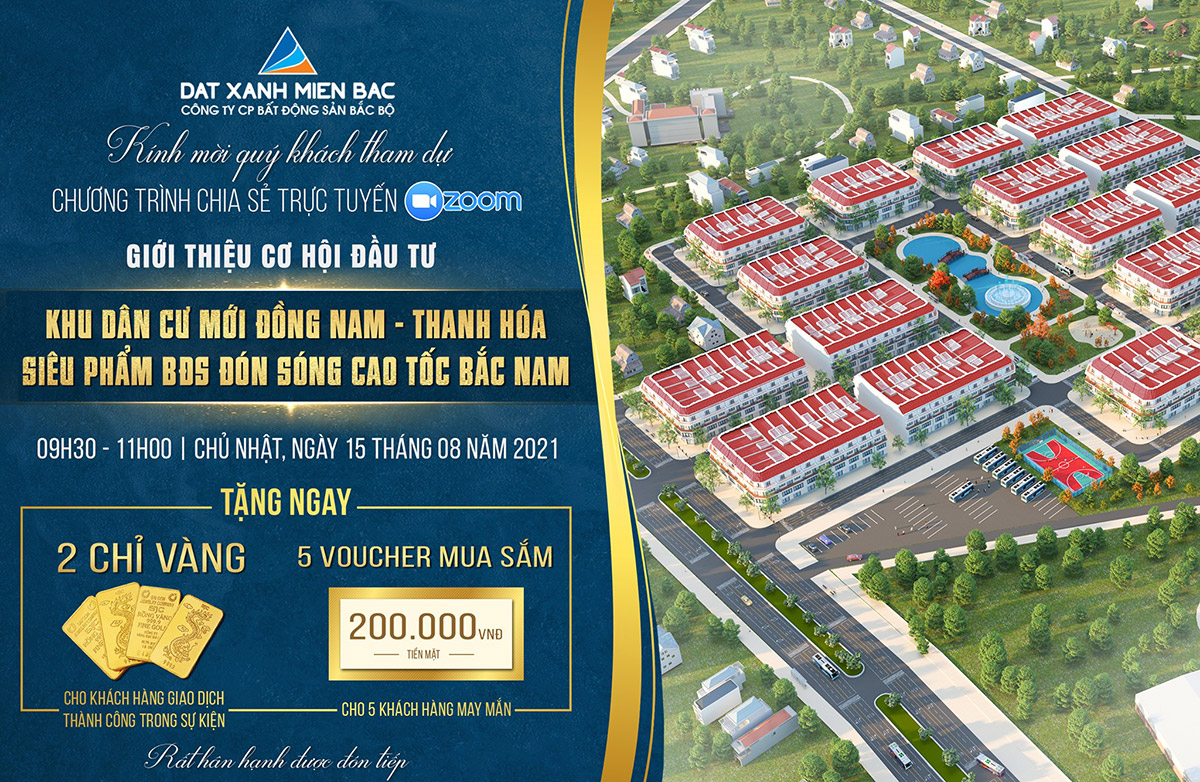 Giới thiệu cơ hội đầu tư - Khu dân cư mới Đồng Nam