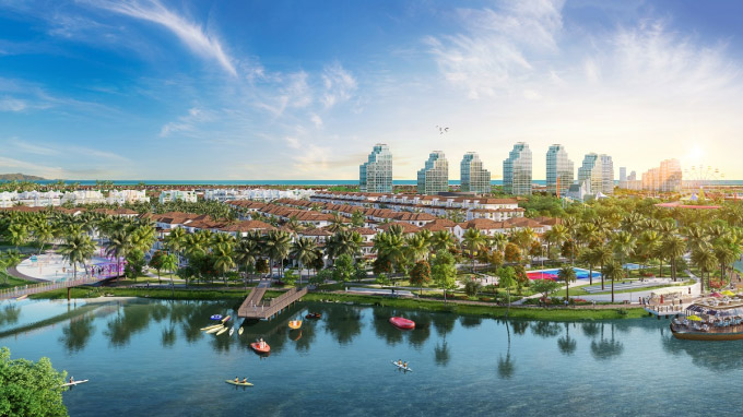 Khu đô thị nghỉ dưỡng ven sông Sun Riverside Village sẽ trở thành Miami thu nhỏ. Ảnh minh họa