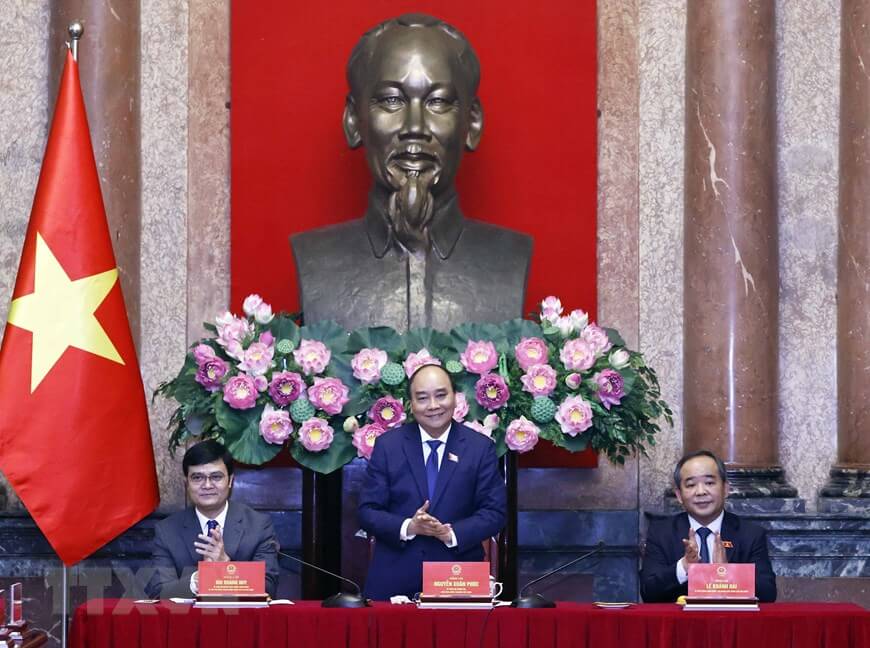 CEO Vũ Cương Quyết vinh dự diện kiến Chủ tịch nước trước thềm Lễ trao Giải thưởng Sao Đỏ 2022 2